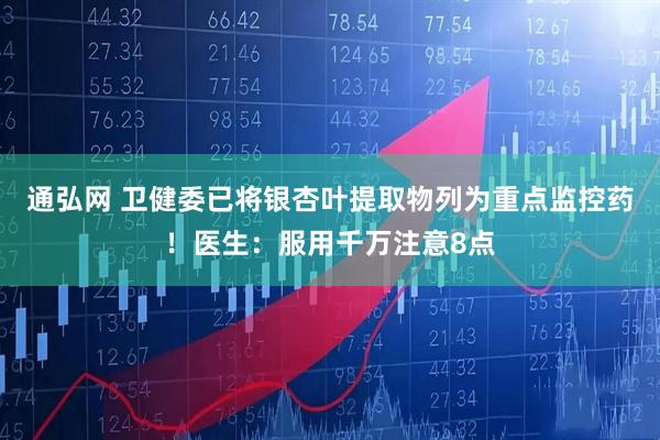 通弘网 卫健委已将银杏叶提取物列为重点监控药！医生：服用千万注意8点